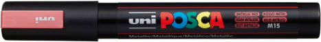 Akrylový popisovač UNI POSCA PC-5M 1,8-2,5mm - červená metalíza