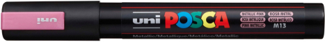 Akrylový popisovač UNI POSCA PC-5M 1,8-2,5mm - růžová metalíza