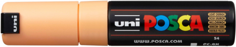 Akrylový popisovač UNI POSCA PC-8K 8mm - světle oranžová