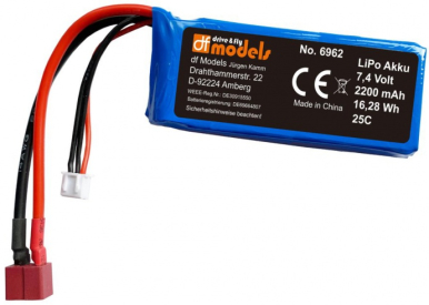 Akumulátor Li-Pol 7,4V 2200 mAh DF models 6962