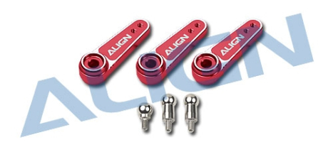 ALIGN - D6FJ Alu servo páky sada, červené
