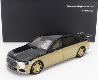 Almost-real Mercedes benz S-class S600 V12 Biturbo Maybach 2021 1:18 Pískově Černá