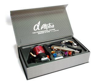 ALPHA A352 .23 5+2 kanál Off Road Competition spal. motor (3,77ccm) - Combo sada