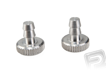 Alu uzávěr palivové 2-3mm hadičky, 2 ks.