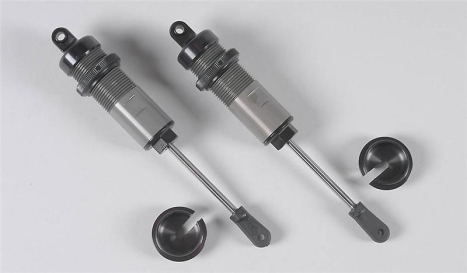 Aluminium tlumiče krátké, O24x168mm, 2ks.