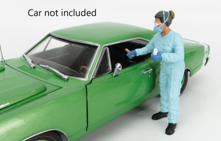 American diorama Figures Man - Hazmat Crew Figure Ii 1:18 Světle Modrá