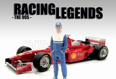 American diorama Figures Man Racing Legend 90s-a 1:18 Modrá Bílá