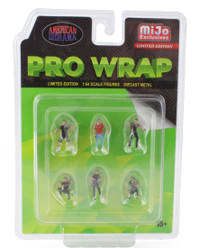American diorama Figures Set 6x Pro Wrap 1:64 Různé