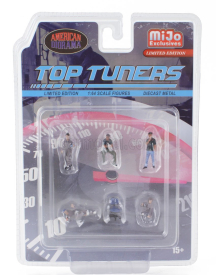 American diorama Figures Set 6x Top Tuners 1:64 Různé