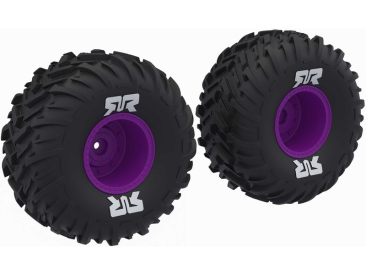 Arrma kolo s pneu dBoots Cut Chevron, disk fialový (2)