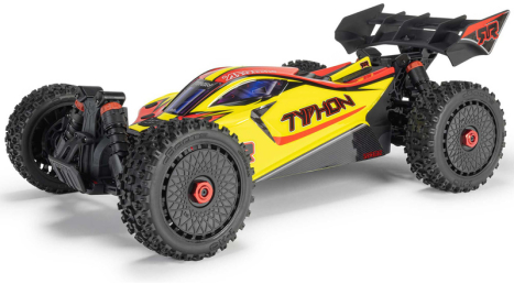 RC auto Arrma Typhon Mega 665 1:8 4WD RTR, žlutá