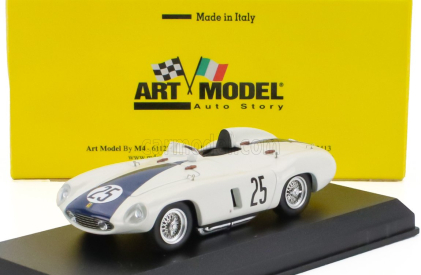 Art-model Ferrari 750 Monza Spider S/n.0578 N 25 2nd 12h Sebring 1955 Phil Hill - Carroll Shelby 1:43 Bílá Modrá