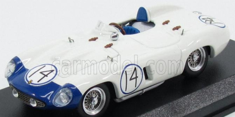 Art-model Ferrari 857 S Spider N 14 Cuba 1957 P.hill 1:43 Bílá Modrá