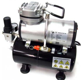 AS-186 Airbrush kompresor Fengda s regulací a vzdušníkem 3 litry
