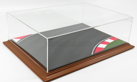 Atlantic Vetrina display box Diorama Base Pista - Racetrack Base - Lungh.lenght Cm 42.5 X Largh.width Cm 31.3 X Alt.height Cm 12.5 (altezza Interna Cm 11.3) 1:18 Plastový Displej