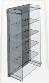 Atlantic Vetrina display box Espositore - For 5 Cars 1/18 Lungh.lenght Cm 36.8 X Largh.width Cm 12.5 X Alt.height Cm 70.0 (altezza Utile Tra I Ripiani Cm 12.0 Inner Height Among Shelves) 1:18 Plastový Displej