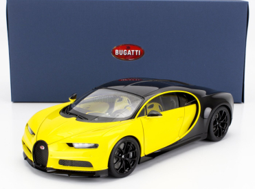 Autoart Bugatti Chiron 2017 1:18 Žlutá Černá