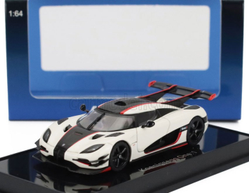 Autoart Koenigsegg 1 One 2014 1:64 Bílá Černá Karbonová Červená