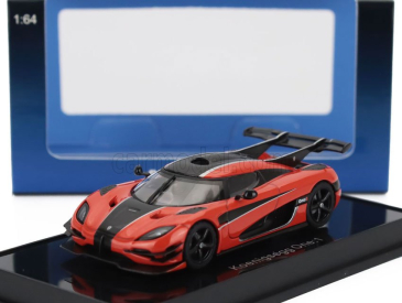 Autoart Koenigsegg 1 One 2014 1:64 Oranžová Černá Karbonová Stříbrná