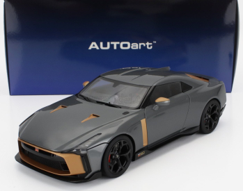 Autoart Nissan Gt-r50 By Italdesign Goodwood Version 2021 1:18 Liquid Kinetic Grey - Energetic Sigma Gold