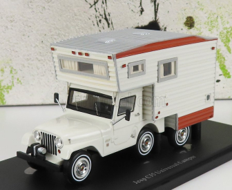Autocult Jeep Cj5 Universal Camper Usa 1969 1:43 Bílá Červená