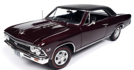 Autoworld Chevrolet Chevelle Ss 396 1966 1:18 Bordeaux Black