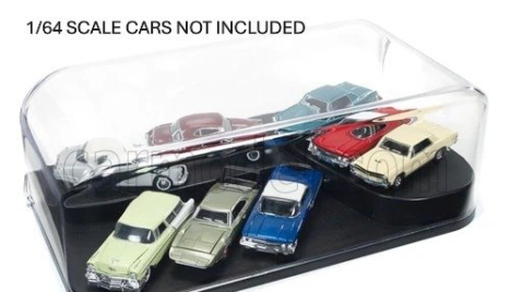 Autoworld Vetrina display box Set 3 In 1 Display Case Interchangeable Inserts - Lungh.lenght Cm 27.0 X Largh.width Cm 14.0 X Alt.height Cm 9.0 (altezza Interna Cm 7.2) 1:24 Plastový Displej
