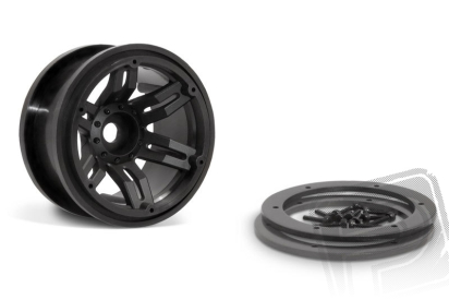 Axial 2.2 Rockster Beadlock černé disky (2 ks.)