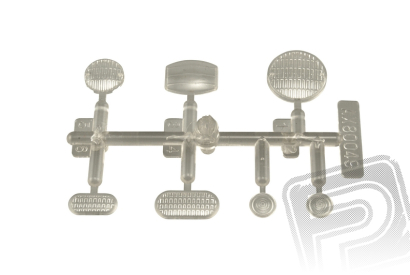 Axial LED světelná sada - žlutá/čirá (4 ks.)