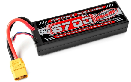 Sport Racing 50C - 6700mAh - 7,4V-LiPo Stick Hardcase-XT90