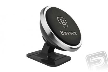Baseus 360° magnetický držák mobilního telefonu (stříbrný)