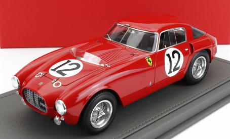 Bbr-models Ferrari 340mm 4.5l V12 S/n0318 Team Scuderia Ferrari N 12 24h Le Mans 1953 A.ascari - L.villoresi - Con Vetrina - With Showcase 1:18 Red