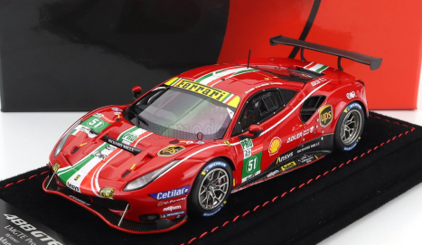 Bbr-models Ferrari 488 Gte 3.9l Turbo V8 Team Af Corse N 51 1:43, červená