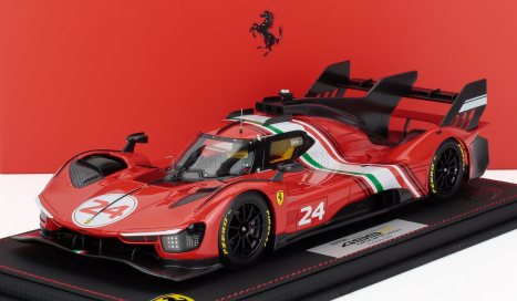 Bbr-models Ferrari 499p 3.0l Turbo V6 N 24 Modificata Launch Version 2023 - Con Vetrina - With Showcase 1:18 Červená Bílá Černá