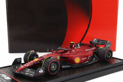 Bbr-models Ferrari F1-75 Team Scuderia Ferrari N 55 2nd Bahrain Gp 2022 Carlos Sainz 1:43 Red