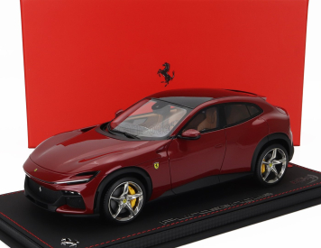 Bbr-models Ferrari Purosangue Suv 2022 - Con Vetrina - With Showcase 1:18 Rosso Mugello - Červený Met