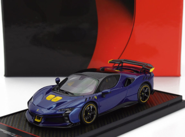 Bbr-models Ferrari Sf90 Xx Stradale 2024 1:43 Blu Tour De France - Modrá Černá Žlutá