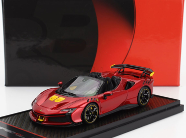 Bbr-models Ferrari Sf90 Xx Stradale Spider 2024 1:43 Rosso Portofino - Červená Met Žlutá Černá