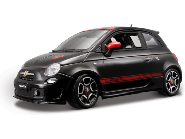 Bburago Abarth 500 1:18 černá metalíza