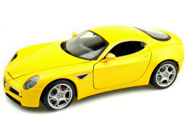 Bburago Alfa Romeo 8C Competizione 2007 1:18 žlutá