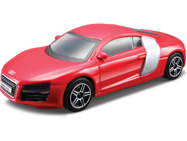 Bburago Audi R8 1:43 červená