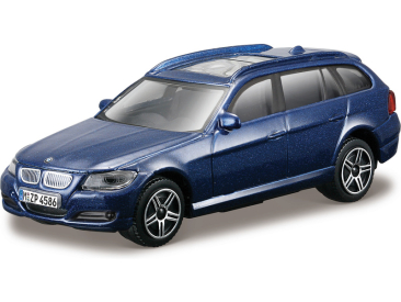 Bburago BMW 3 Series Touring 1:43 modrá metalíza