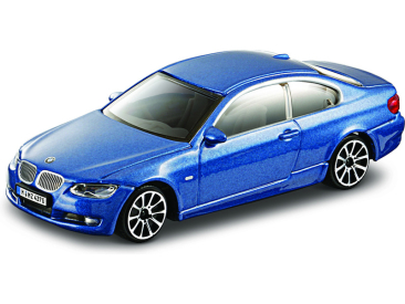 Bburago BMW 335i 1:43 modrá metalíza