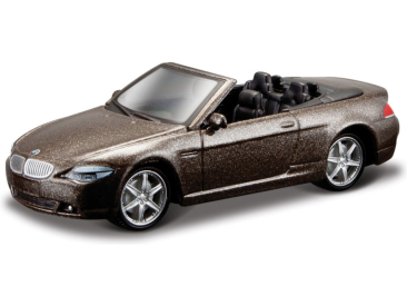 Bburago BMW 645 Ci Cabrio 1:64 hnědá metalíza