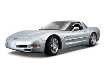 Bburago Chevrolet Corvette 1:18 stříbrná