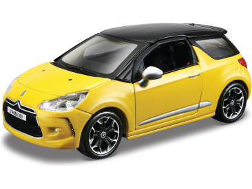Bburago Citroën DS3 1:32 žlutá