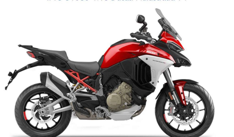 Bburago Ducati Multistrada V4 2022 1:18 Červená Bílá Černá