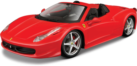 Bburago Ferrari 458 Spider 1:24 červená