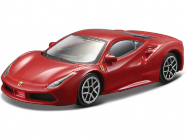 Bburago Ferrari 488 GTB 1:64 červená