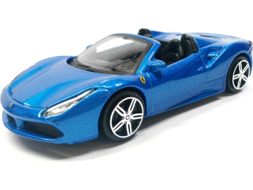 Bburago Ferrari 488 Spider 1:43 modrá